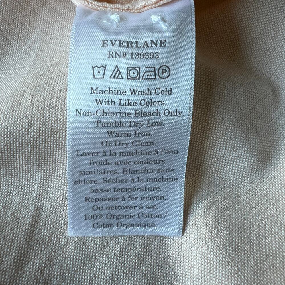 Everlane Organic Cotton Oxford Shirt Womens Size 2 Apricot - Picture 9 of 15